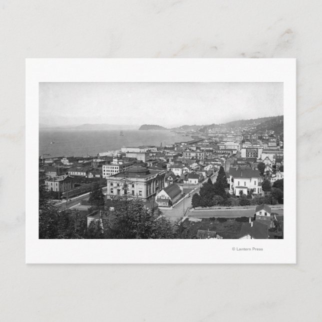 Astoria, Oregon Business Section och Waterfront Vykort (Framsida)