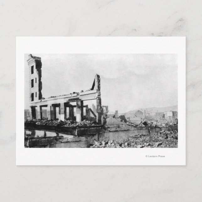 Astoria, Oregon Fire View of Weinard Hotel Vykort (Framsida)