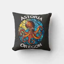 Astoria Oregon, glasruta, bläckfisk