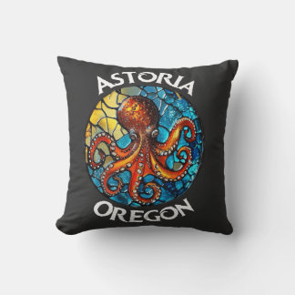 Astoria Oregon, glasruta, bläckfisk Kudde