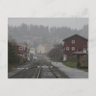 Astoria Oregon på en regn eftermiddag Vykort
