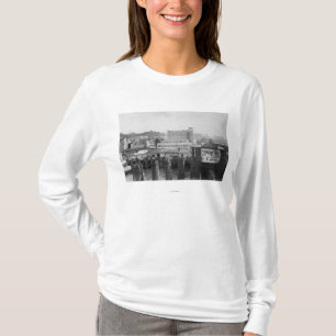 Astoria Oregon plats med färjasnedsteget T-shirt