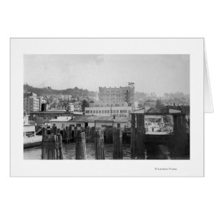 Astoria, Oregon Scene med färja Slip Hälsningskort