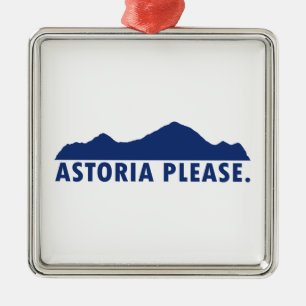 Astoria Oregon Snälla Julgransprydnad Metall
