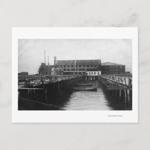 Astoria, Oregon syn på fiskefartygets förpackning Vykort