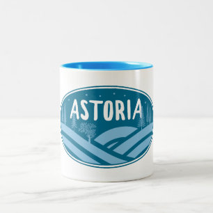 Astoria Oregon utomhus Två-Tonad Mugg