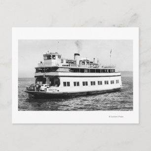 Astoria, Oregon View of Ferry Astoria Photograph Vykort