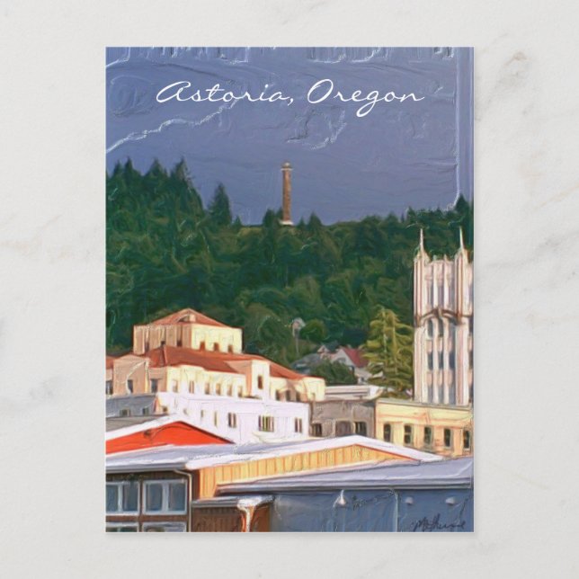 Astoria Oregon Vykort (Framsida)