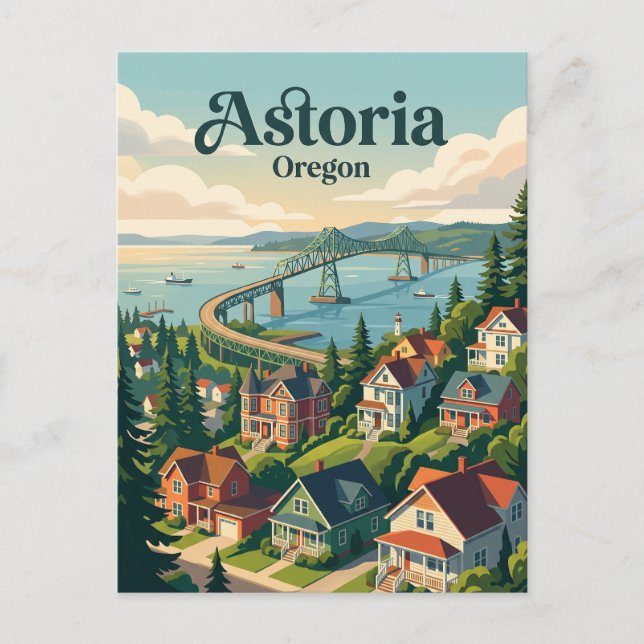 Astoria, Oregon Vykort (Framsida)