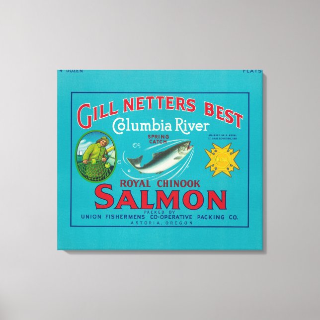 Astoria, OregonGill Netters BestAstoria, OR Canvastryck (Framsida)