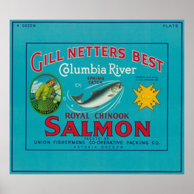 Astoria, OregonGill Netters BestAstoria, OR Poster (Framsidan)