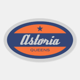 Astoria Ovalt Klistermärke