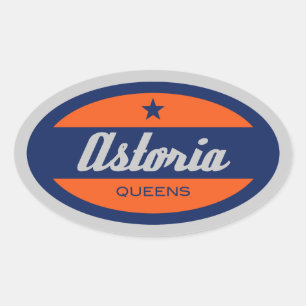 Astoria Ovalt Klistermärke