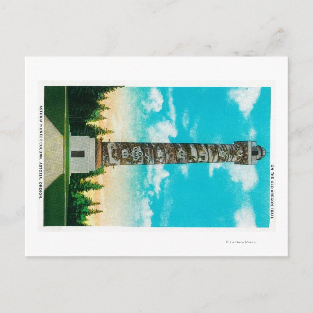 Astoria Pioneer ColumnAstoria, OR Vykort (Framsida)