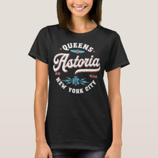 Astoria Queens New York retro-grafik T Shirt