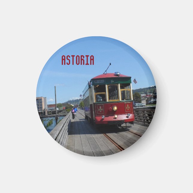 Astoria Riverfront Trolley Magnet (Framsidan)