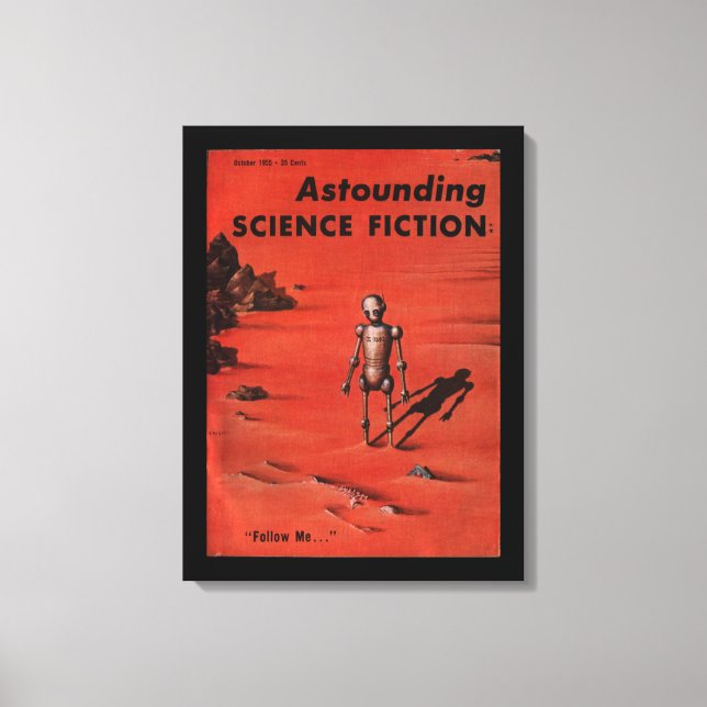 Astounding - 1955.10_Pulp Art Canvastryck (Framsida)