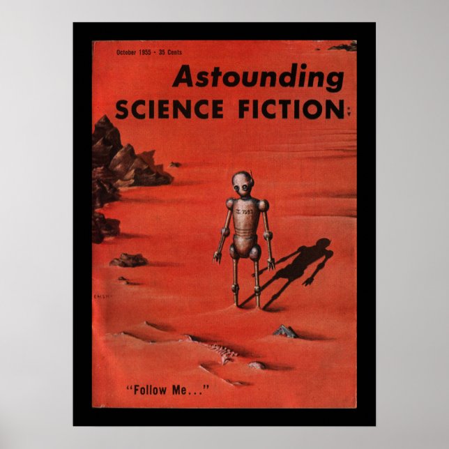 Astounding - 1955.10_Pulp Art Poster (Framsidan)