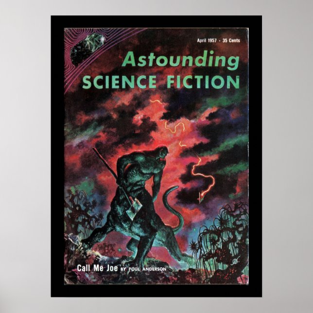Astounding - 1957.04_Pulp Art Poster (Framsidan)