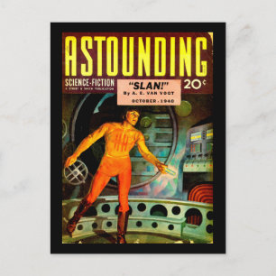 Astounding Science fiction_ oktober 1940_Pulp Art Vykort
