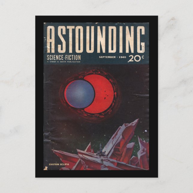 Astounding Science-Fiction, september, 1940_Pulp Vykort (Framsida)