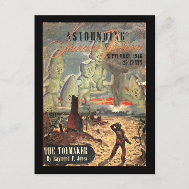 Astounding Science fiction_ September 1946_Pulp Ar Vykort (Framsida)