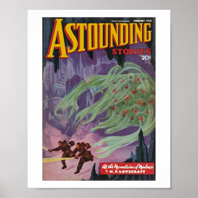 Astounding Stories (Feb, 1936) Poster (Framsidan)