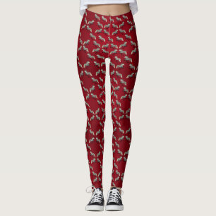 Astra i rött leggings