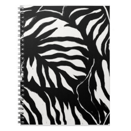 Astract Black mönster, bakgrund Anteckningsbok