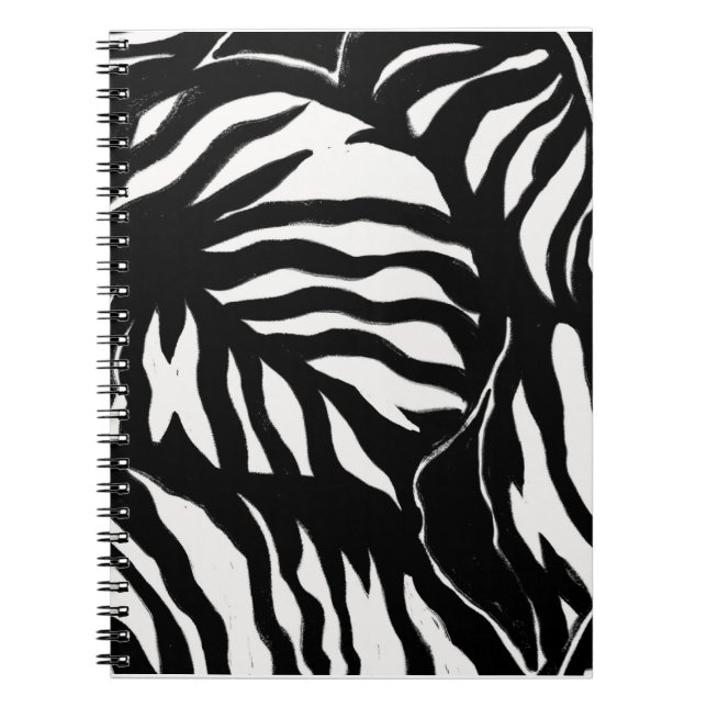 Astract Black mönster, bakgrund Anteckningsbok (Framsidan)