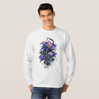 Astral Bloom Sanctuary — Surreal Kosmisk Flora T Shirt