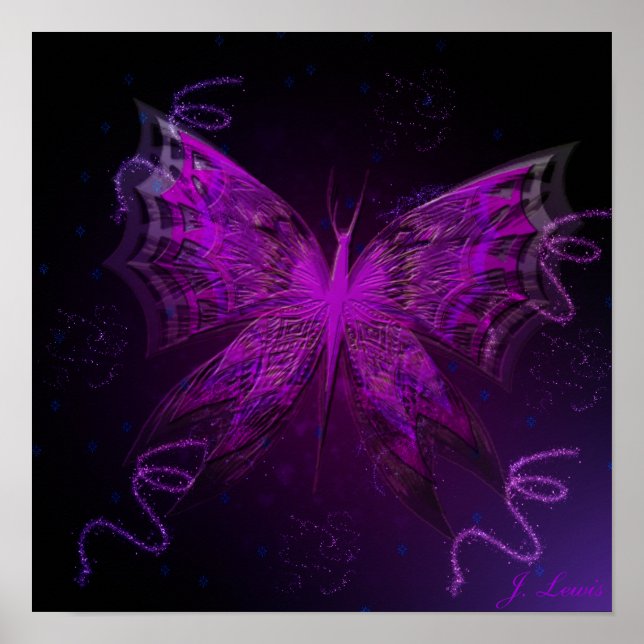Astral Butterfly Poster (Framsidan)