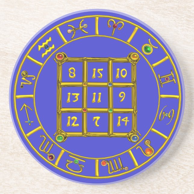 ASTRAL CODE/MAGIC SQUARE 33 ,blue Underlägg (Framsidan)