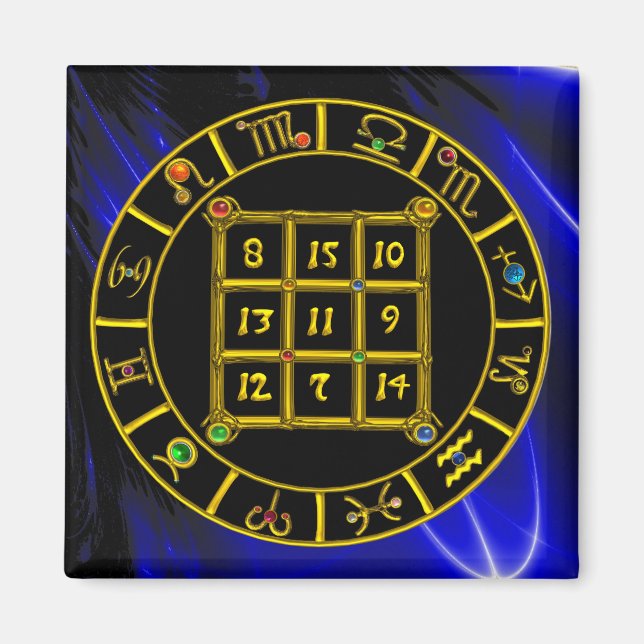 ASTRAL CODE,MAGIC SQUARE 33 Zodiac Astrology Chart Magnet (Framsidan)