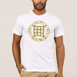 ASTRAL CODE,MAGIC SQUARE 33 Zodiac Astrology Chart T Shirt