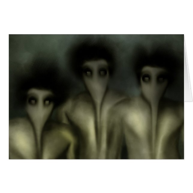 Astral demoner hälsningskort (Framsidan Horizontal)