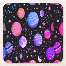 Astral Galaxy Dust Underlägg - Space Bord Protecto Papper Kvadrat