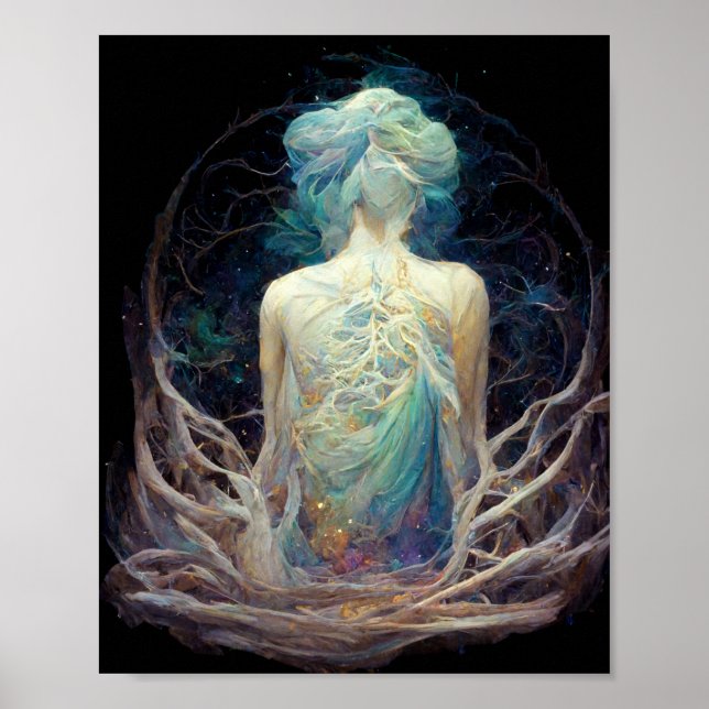 Astral Ganglia 3 Fantasy Science fiction Art Poster (Framsidan)