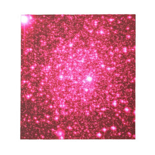 Astral Glitter Hot Rosa Anteckningsblock