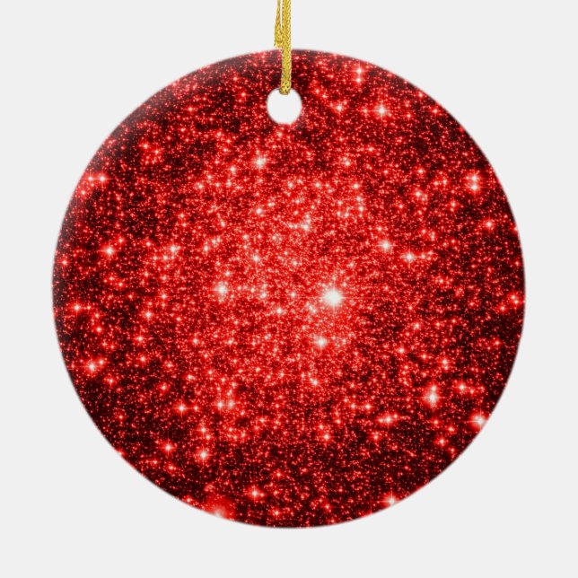 Astral glitter Red Julgran Ornament (Baksidan)