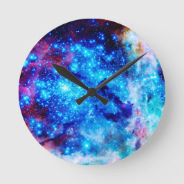 Astral Glitter Rund Klocka