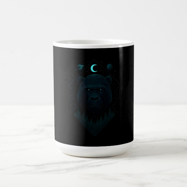 Astral Gorilla - Kosmisk Primat-styrka Kaffemugg (Center)