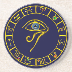 ASTRAL HORUS ÖGA,BLUE TALISMAN Astrology Chart Underlägg
