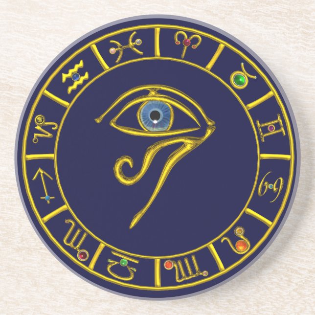 ASTRAL HORUS ÖGA,BLUE TALISMAN Astrology Chart Underlägg (Framsidan)