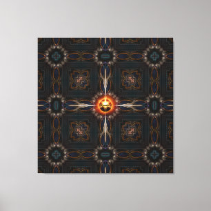 Astral Imperial Fractal Art-sammansättning Canvastryck