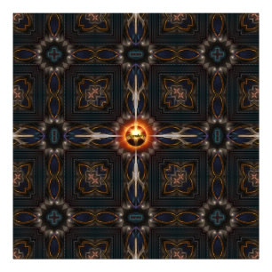 Astral Imperial Fractal Art-sammansättning Fototryck