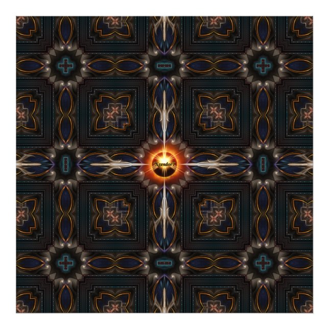 Astral Imperial Fractal Art-sammansättning Fototryck (Framsidan)