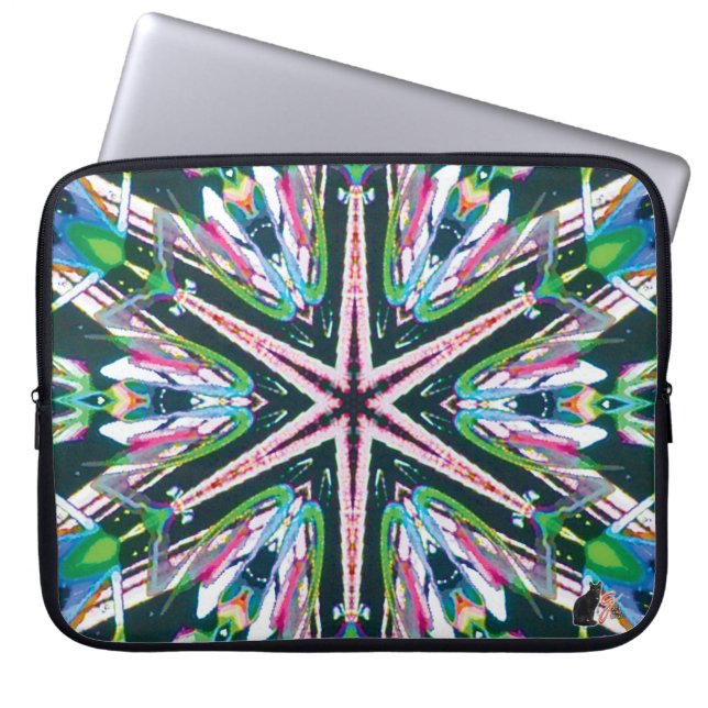 Astral Kaleidoscope Laptop Sleeve (Framsidan)