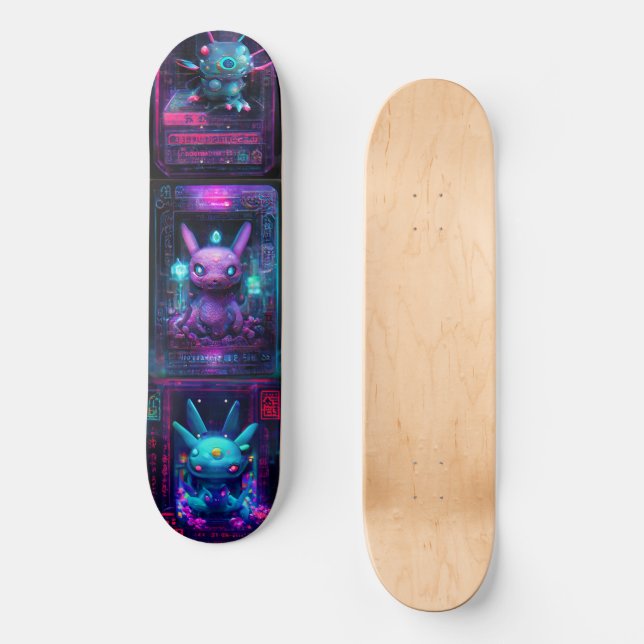astral kanvas mini skateboard bräda 18,5 cm (Framsida)