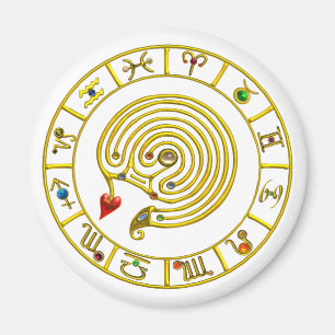 ASTRAL LABYRINTH GULD ZODIAC CHART Astrology Magnet